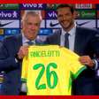 'É um orgulho comandar a melhor seleção do mundo', diz Ancelotti durante apresentação oficial como técnico