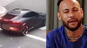 Vídeo: Ferrari de Neymar é flagrada cometendo infração de trânsito em São Paulo