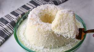 Bolo de tapioca de São João bem cremoso e com gosto de festa
