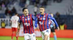 Bahia, fora de casa, deita e rola em cima do Bragantino